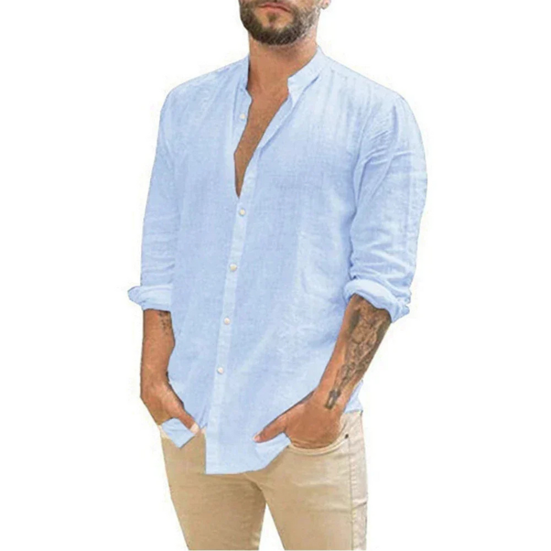 Chemise en lin Léo | Lin léger, coupe ample pour journées chaudes 3