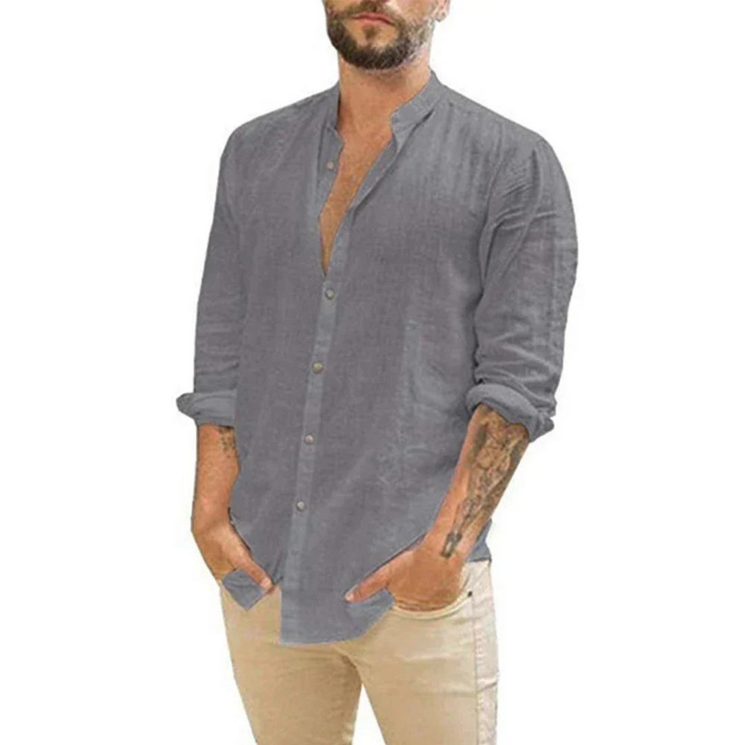 Chemise en lin Léo | Lin léger, coupe ample pour journées chaudes 4