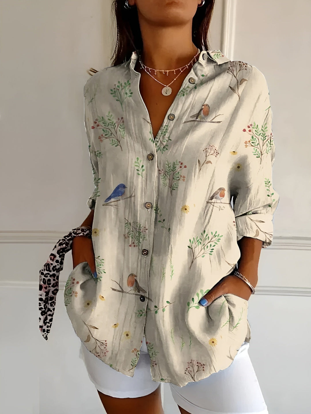 Chemise femme Valentine | Imprimé audacieux, manches longues, coupe fluide 3