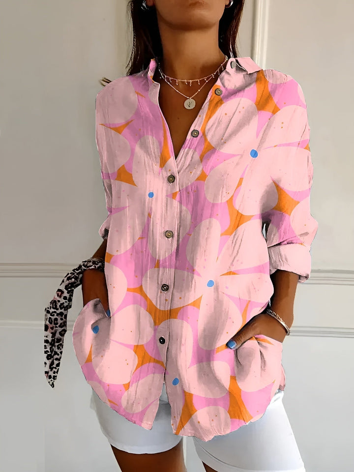 Chemise femme Valentine | Imprimé audacieux, manches longues, coupe fluide 4