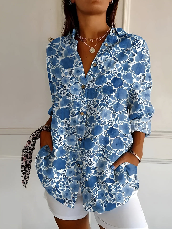 Chemise femme Valentine | Imprimé audacieux, manches longues, coupe fluide 5