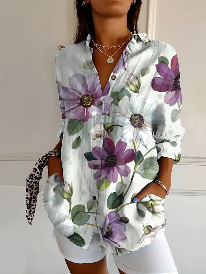 Chemise femme Valentine | Imprimé audacieux, manches longues, coupe fluide 6