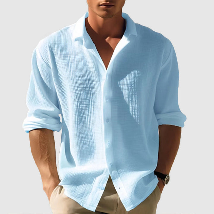 Chemise homme Hugo | Manches longues unies, col à revers élégant 0