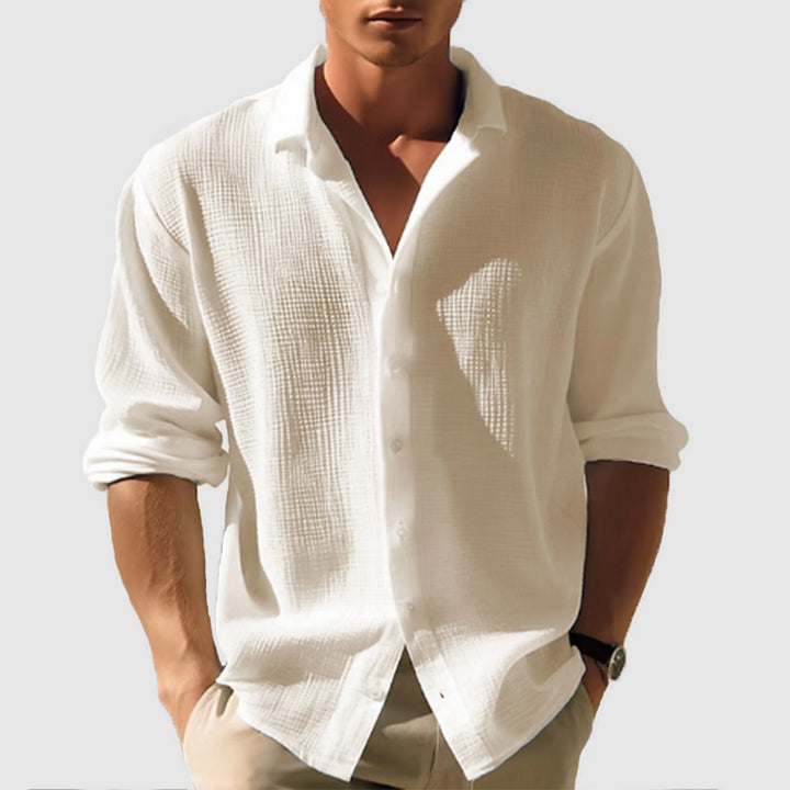 Chemise homme Hugo | Manches longues unies, col à revers élégant 2