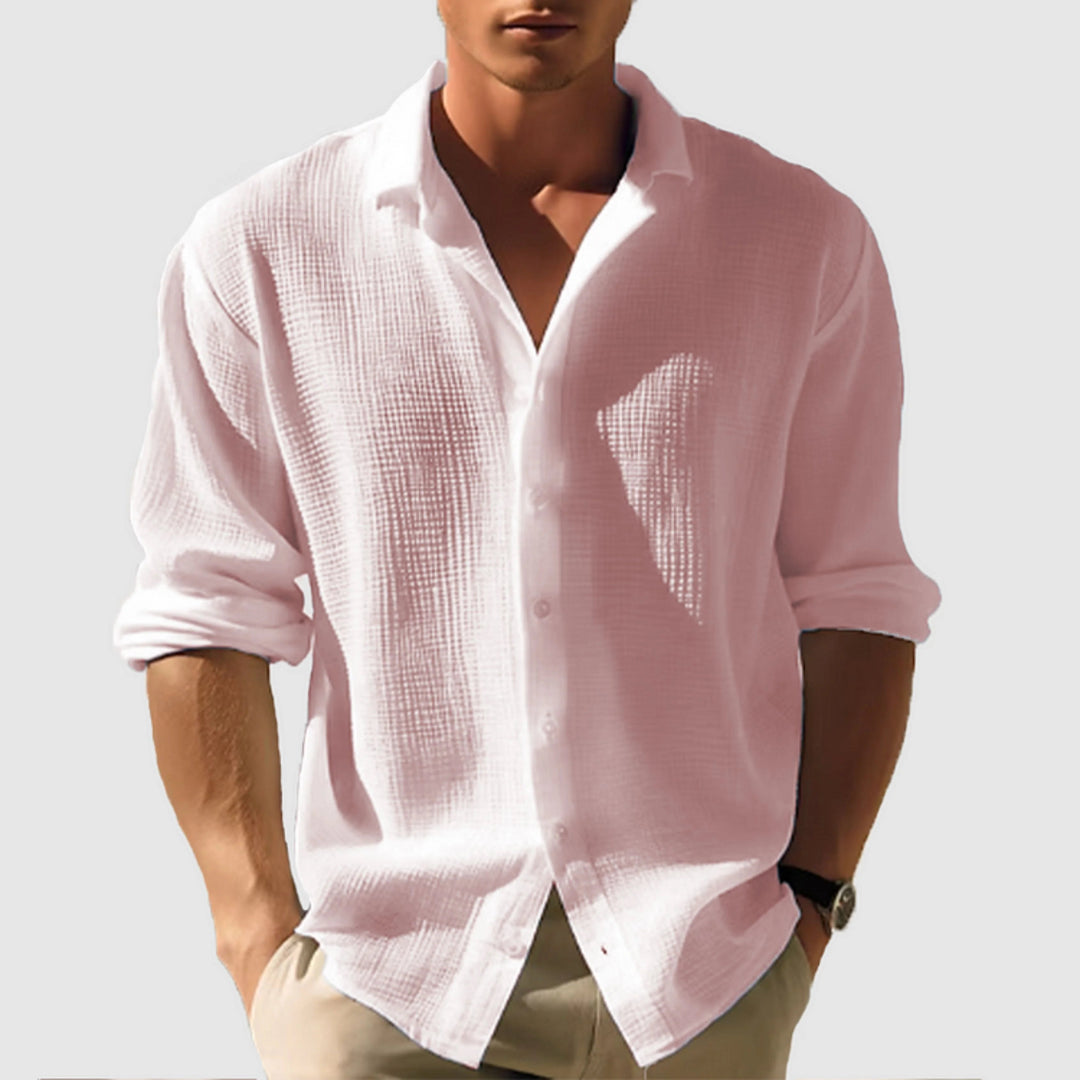Chemise homme Hugo | Manches longues unies, col à revers élégant 4