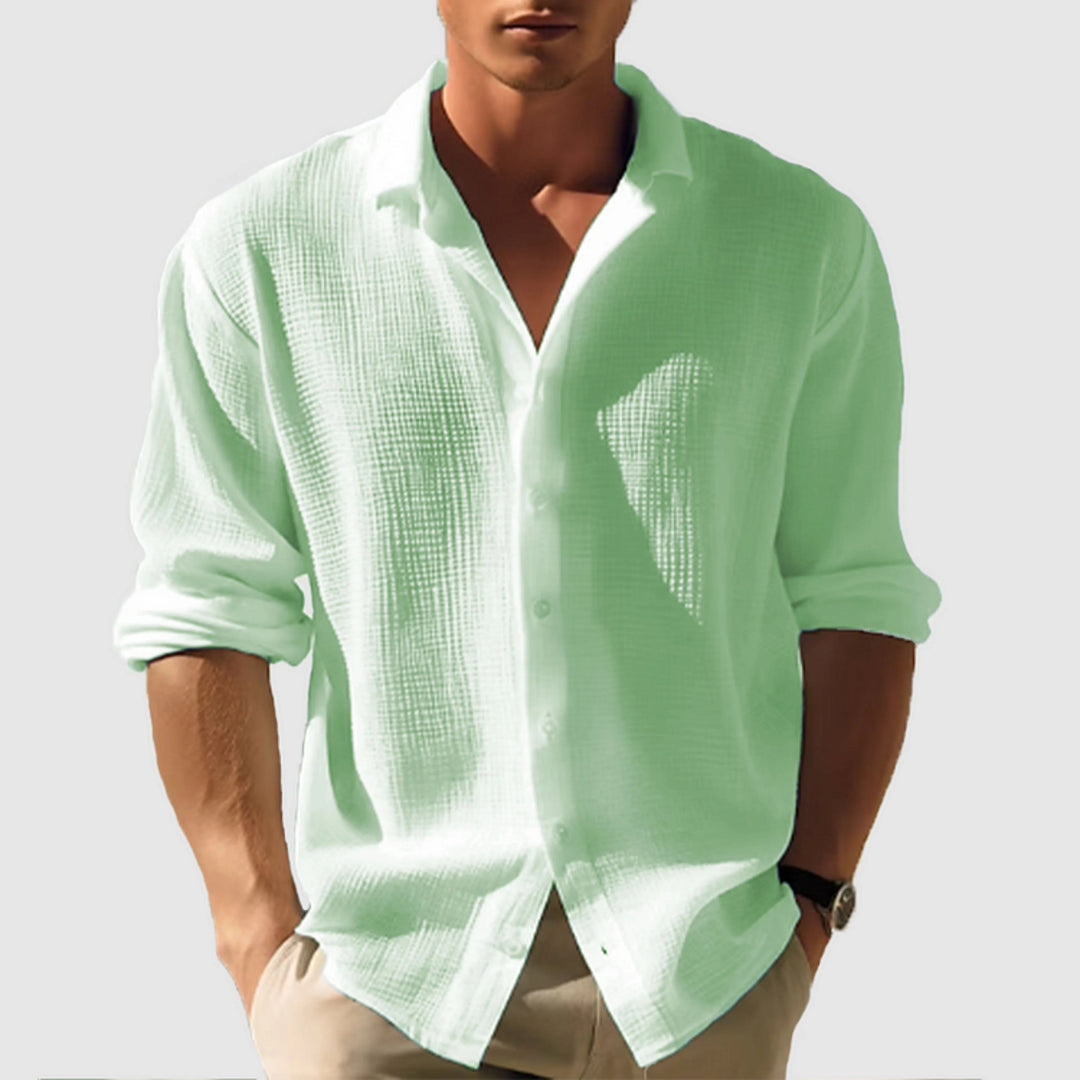 Chemise homme Hugo | Manches longues unies, col à revers élégant 5