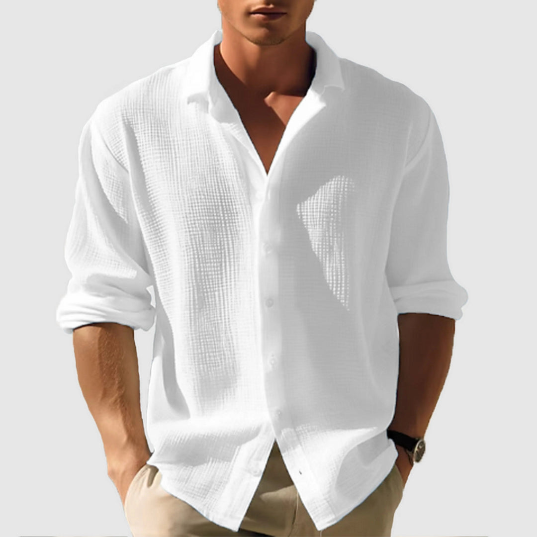 Chemise homme Hugo | Manches longues unies, col à revers élégant 6