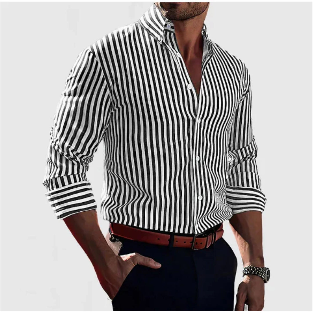 Chemise homme Hugo | Rayée moderne, coupe ajustée et légère 1