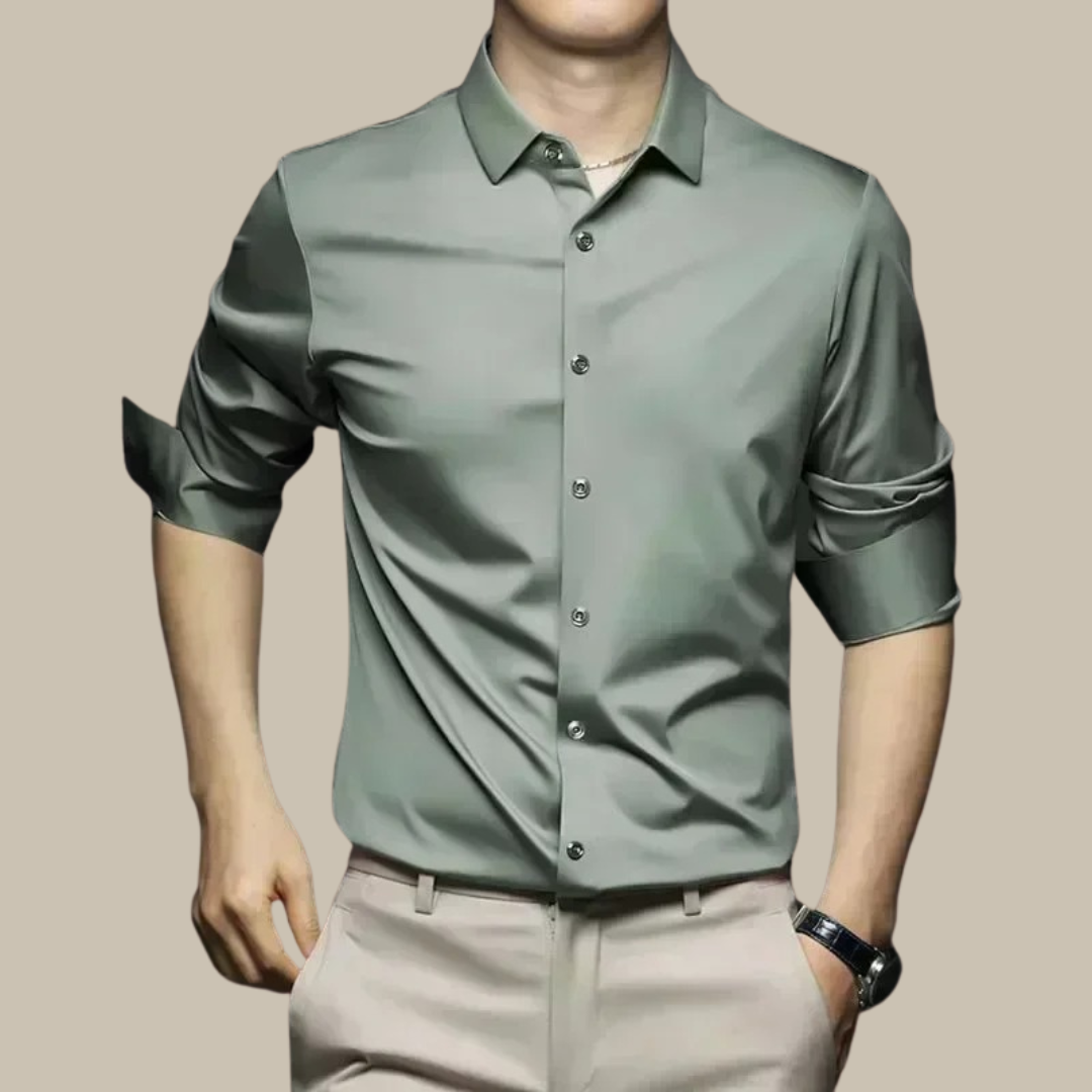 Chemise homme Léon | Soie douce, style décontracté et confort exceptionnel 3
