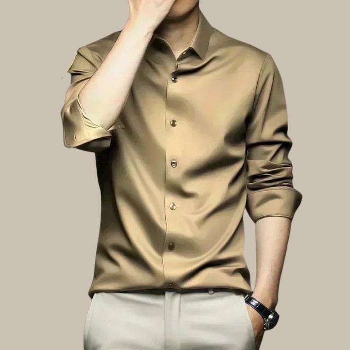 Chemise homme Léon | Soie douce, style décontracté et confort exceptionnel 4