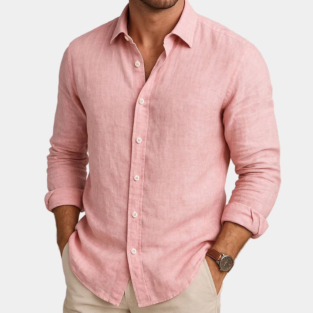 Chemise homme Lucas | Manches longues & col classique en 100% coton 2