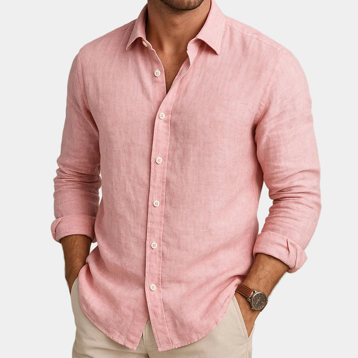 Chemise homme Lucas | Manches longues & col classique en 100% coton 2