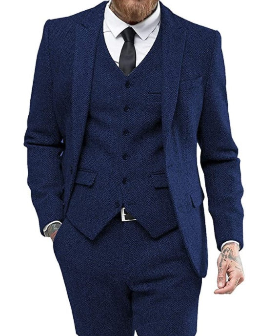 Costume 3 Pièces Pierre | Élégance Intemporelle pour Mariage Homme 2