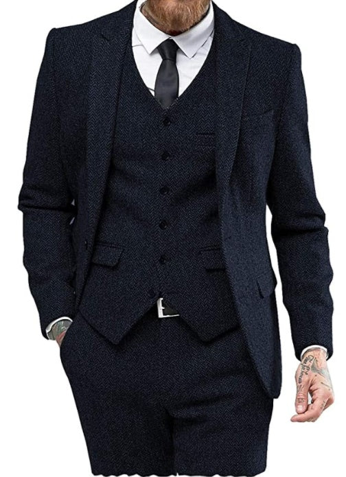 Costume 3 Pièces Pierre | Élégance Intemporelle pour Mariage Homme 6