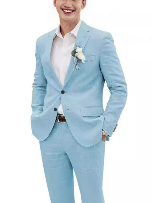 Costume Beige Homme Lucas | Lin Léger & Coupe Ajustée 10