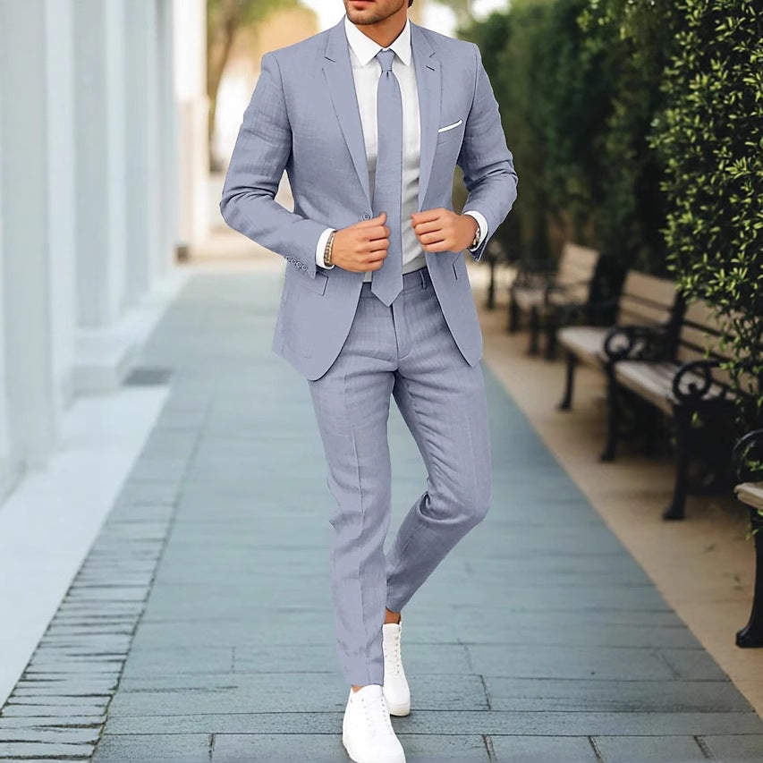 Costume Beige Homme Maël | Lin Léger & Coupe Ajustée pour Mariage 5