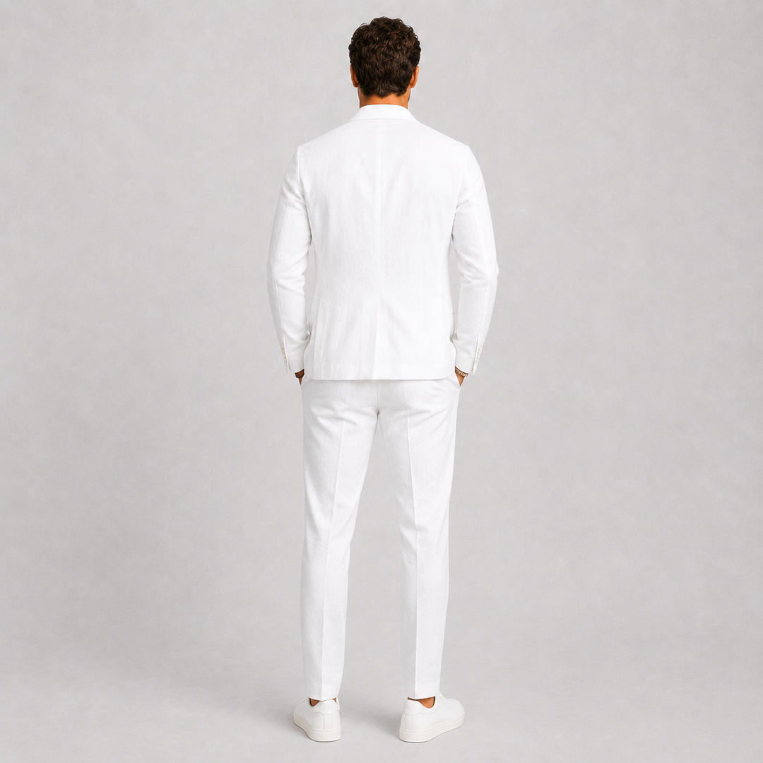 Costume Celvian | Lin Léger pour Homme, Coupe Élégante Idéale pour Mariage 2