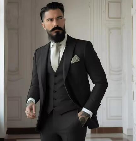 Costume Jean Élancé 3 Pièces Homme | Élégance Moderne pour Mariage et Événements Formels 0