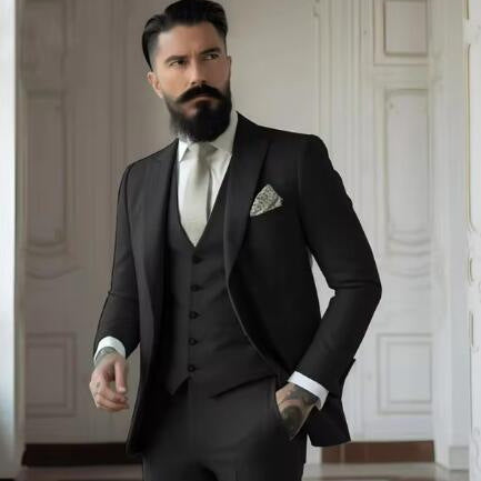 Costume Jean Élancé 3 Pièces Homme | Élégance Moderne pour Mariage et Événements Formels 3