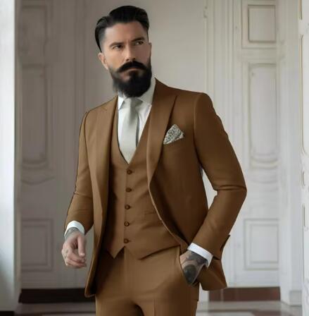 Costume Jean Élancé 3 Pièces Homme | Élégance Moderne pour Mariage et Événements Formels 7