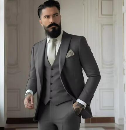 Costume Jean Élancé 3 Pièces Homme | Élégance Moderne pour Mariage et Événements Formels 8
