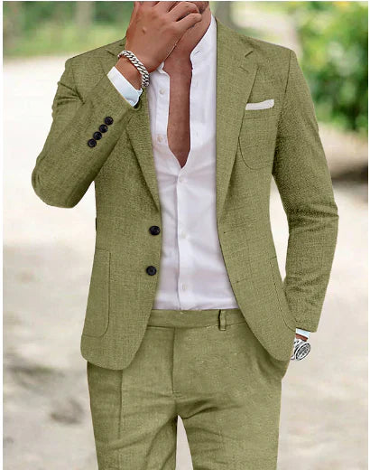 Costume Mariage Homme Eliott | Veste et Pantalon Légers, Idéal pour Événements Décontractés 0