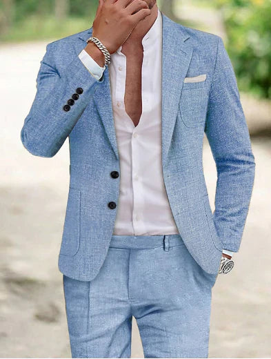 Costume Mariage Homme Eliott | Veste et Pantalon Légers, Idéal pour Événements Décontractés 1