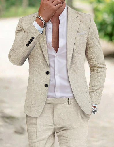 Costume Mariage Homme Eliott | Veste et Pantalon Légers, Idéal pour Événements Décontractés 2