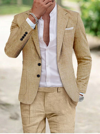 Costume Mariage Homme Eliott | Veste et Pantalon Légers, Idéal pour Événements Décontractés 3