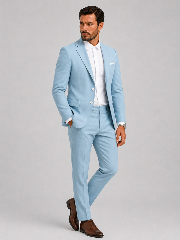 Costume Slim Fit Celvoir | Veste à Deux Boutons, Idéal Mariage Homme 1