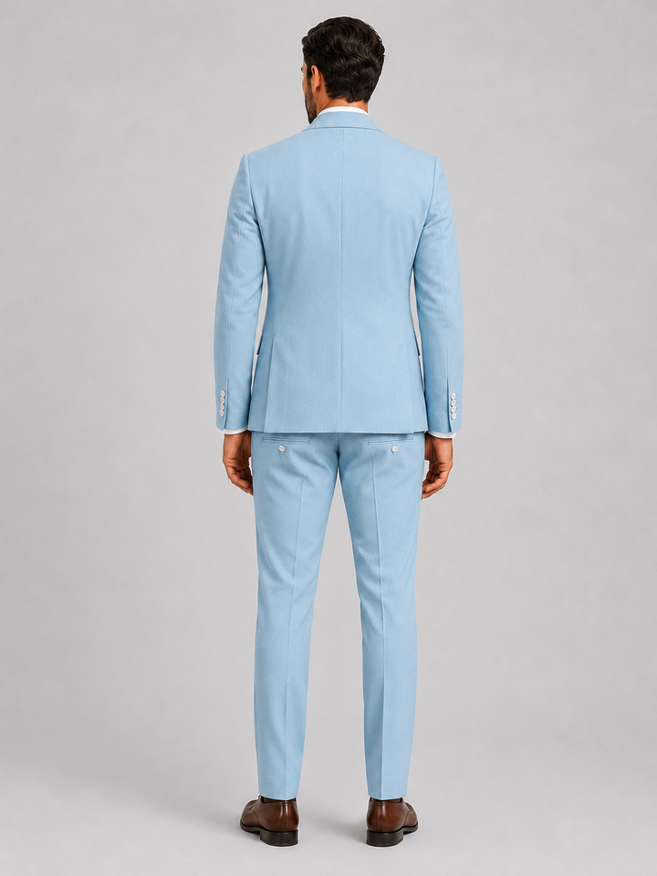 Costume Slim Fit Celvoir | Veste à Deux Boutons, Idéal Mariage Homme 3