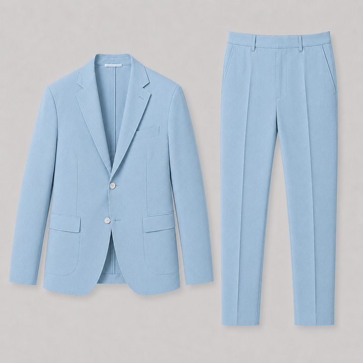 Costume Slim Fit Celvoir | Veste à Deux Boutons, Idéal Mariage Homme 4