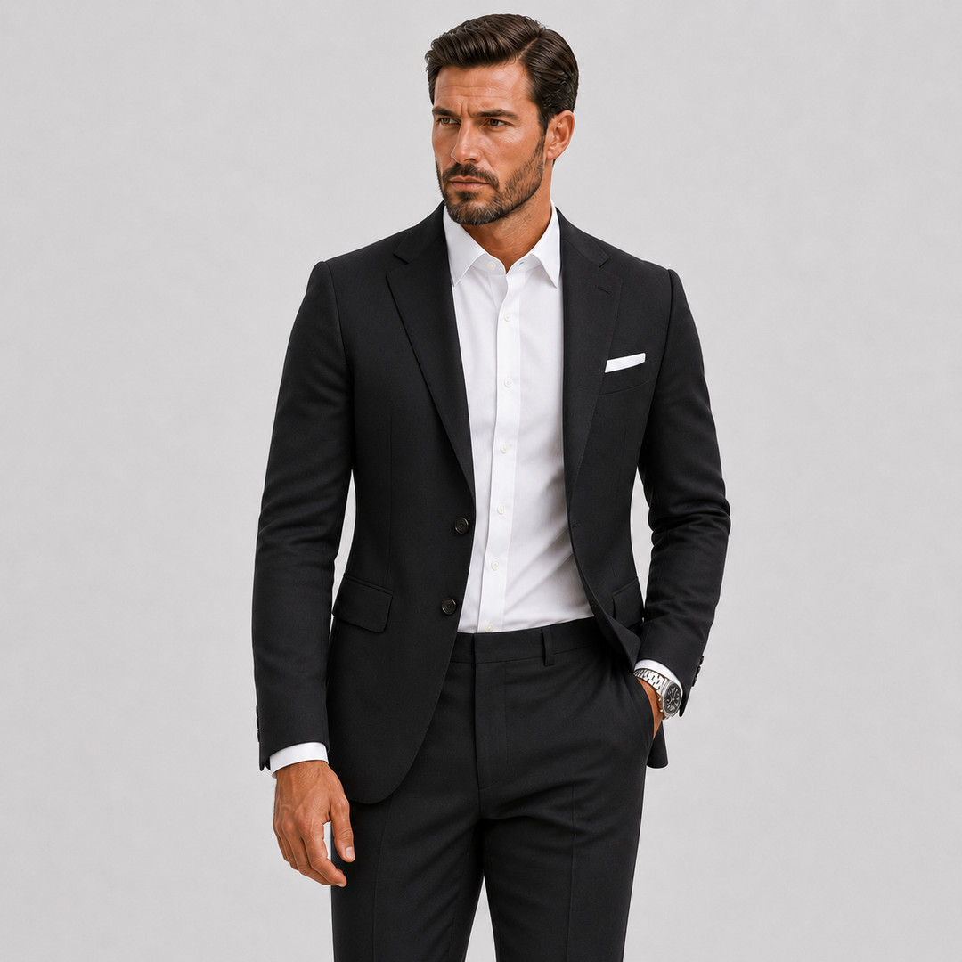 Costume Slim Fit Celvoir | Veste à Deux Boutons, Idéal Mariage Homme 6