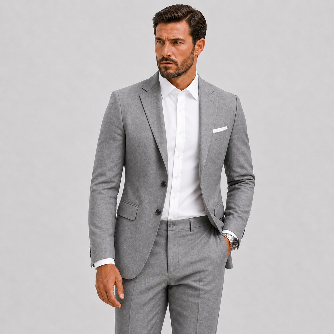 Costume Slim Fit Celvoir | Veste à Deux Boutons, Idéal Mariage Homme 7