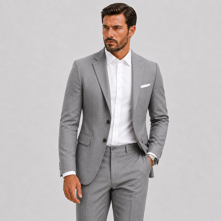 Costume Slim Fit Celvoir | Veste à Deux Boutons, Idéal Mariage Homme 7