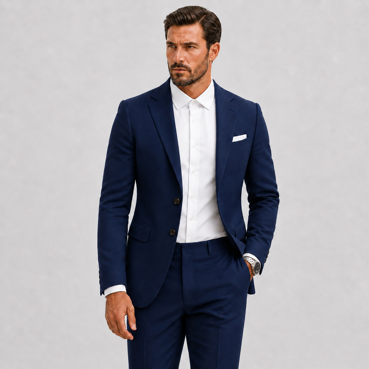 Costume Slim Fit Celvoir | Veste à Deux Boutons, Idéal Mariage Homme 8