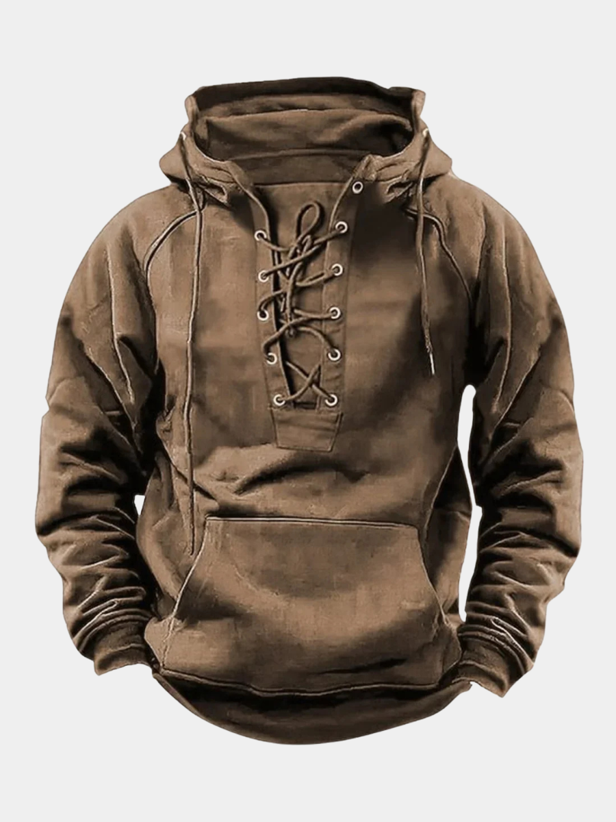 Sweat à Capuche Épais Léo Homme | Style Rétro et Chaud 0