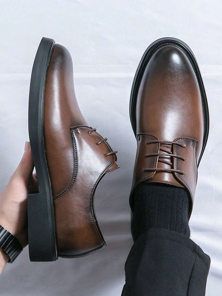 Derbies Léo Homme | Tige Basse en Cuir Synthétique, Finition Lisse 4