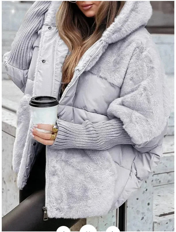 Doudoune Amélie Femme | Col en Fausse Fourrure, Coupe Oversize, Doublure Respirante 0