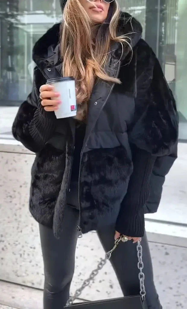Doudoune Amélie Femme | Col en Fausse Fourrure, Coupe Oversize, Doublure Respirante 3