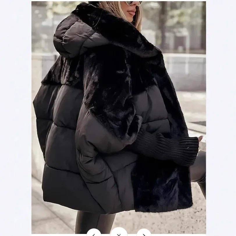 Doudoune Amélie Femme | Col en Fausse Fourrure, Coupe Oversize, Doublure Respirante 4