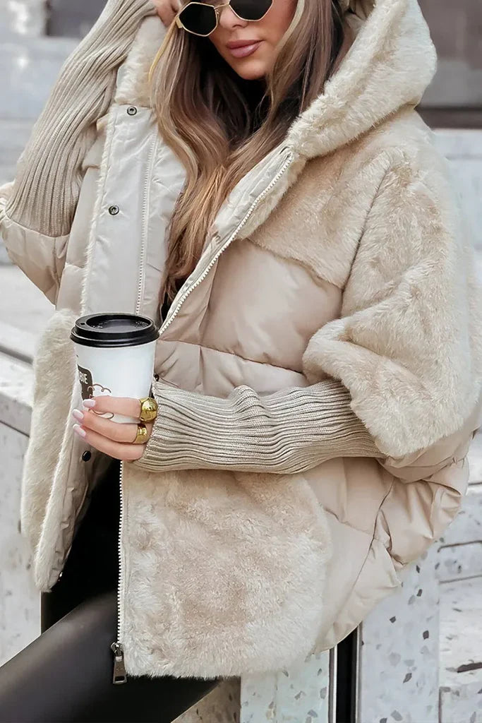 Doudoune Amélie Femme | Col en Fausse Fourrure, Coupe Oversize, Doublure Respirante 7