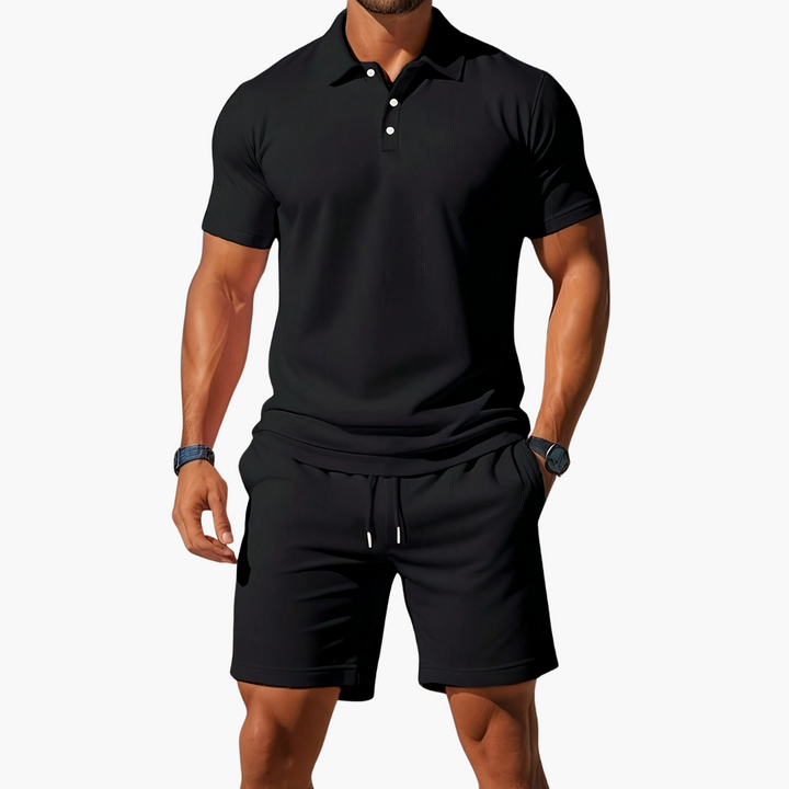Ensemble Célian Homme Été | Polo Structuré & Short Ajustable, Confortable et Élégant 14