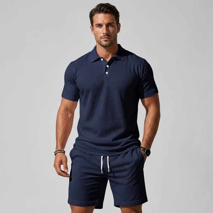 Ensemble Célian Homme Été | Polo Structuré & Short Ajustable, Confortable et Élégant 2