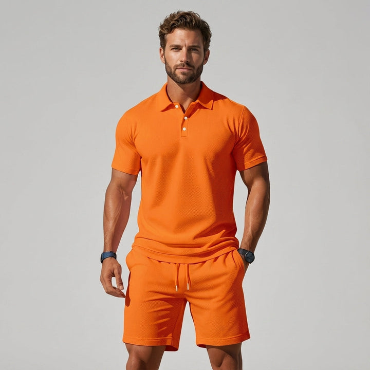 Ensemble Célian Homme Été | Polo Structuré & Short Ajustable, Confortable et Élégant 4