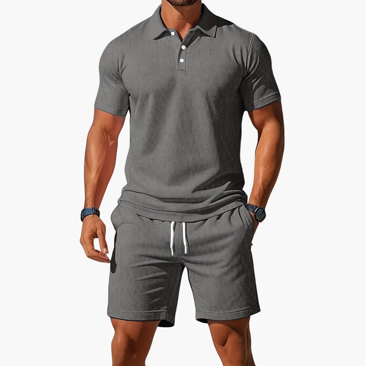 Ensemble Célian Homme Été | Polo Structuré & Short Ajustable, Confortable et Élégant 9