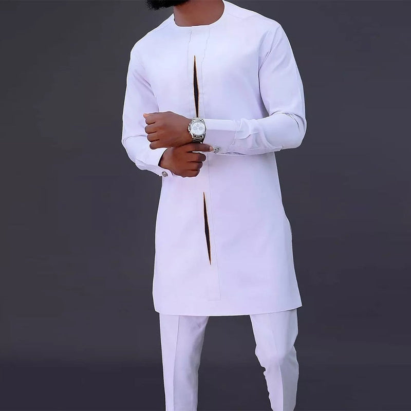 Ensemble Dashiki Dorian | Vêtement pour homme en coton, élégant et traditionnel 0