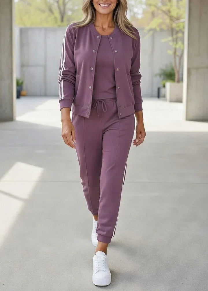 Ensemble Jogging Femme Chic | Veste Ajustée, Pantalon Confortable 3 Pièces 1