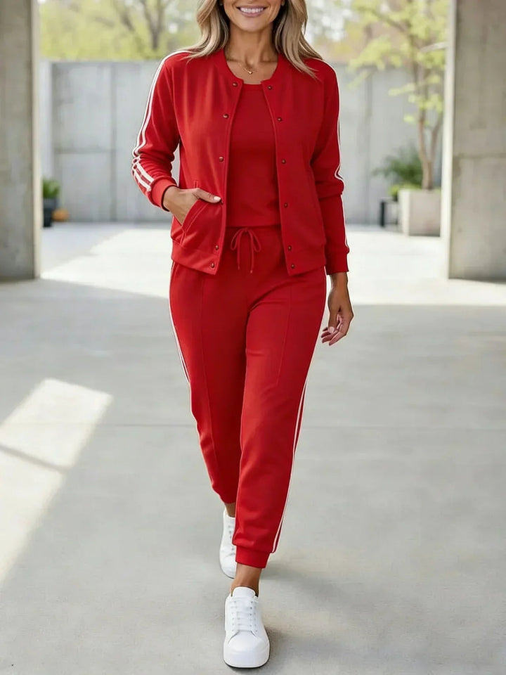 Ensemble Jogging Femme Chic | Veste Ajustée, Pantalon Confortable 3 Pièces 3