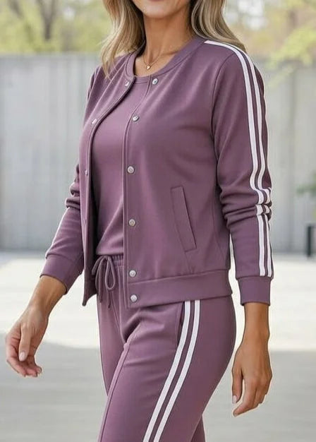 Ensemble Jogging Femme Chic | Veste Ajustée, Pantalon Confortable 3 Pièces 6